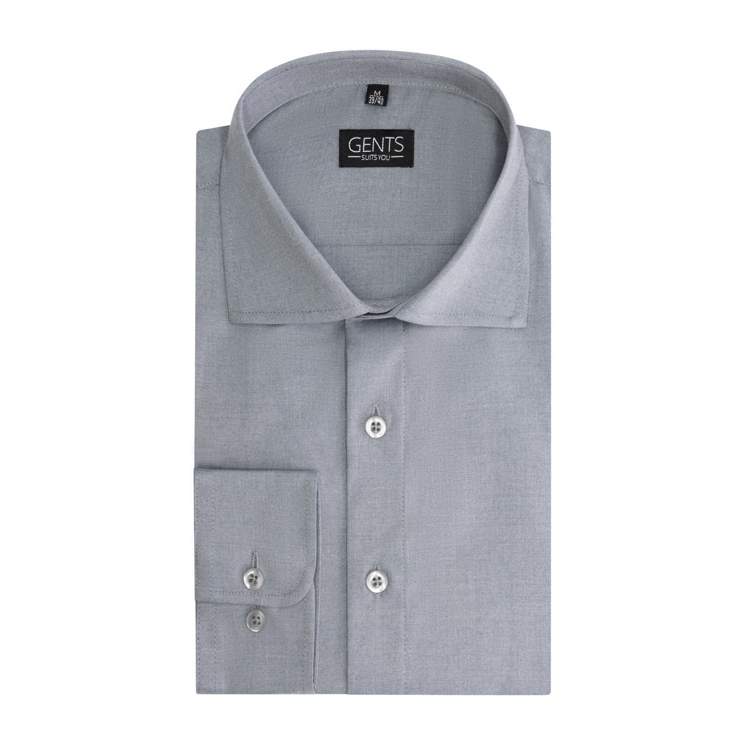 Slimfit bamboe lichtgrijs - Gents