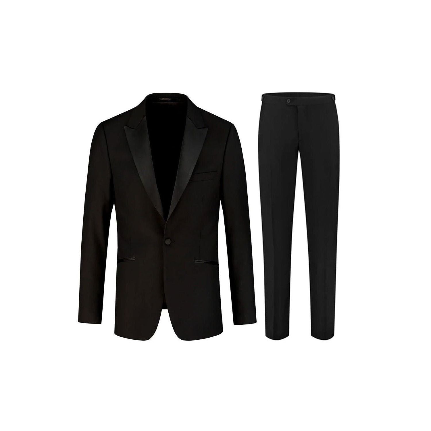 Copy of  Smoking Shawlkraag Polywol - 2 delig jas & broek