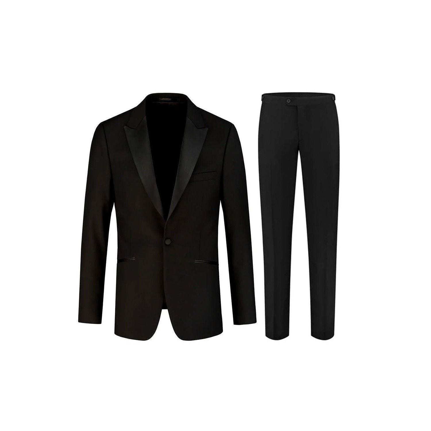 Copy of  Smoking Puntkraag Polyviscose- 2 delig jas & broek