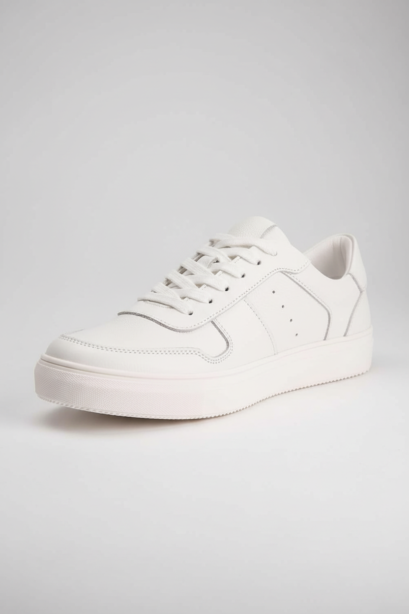 Sneaker leder wit