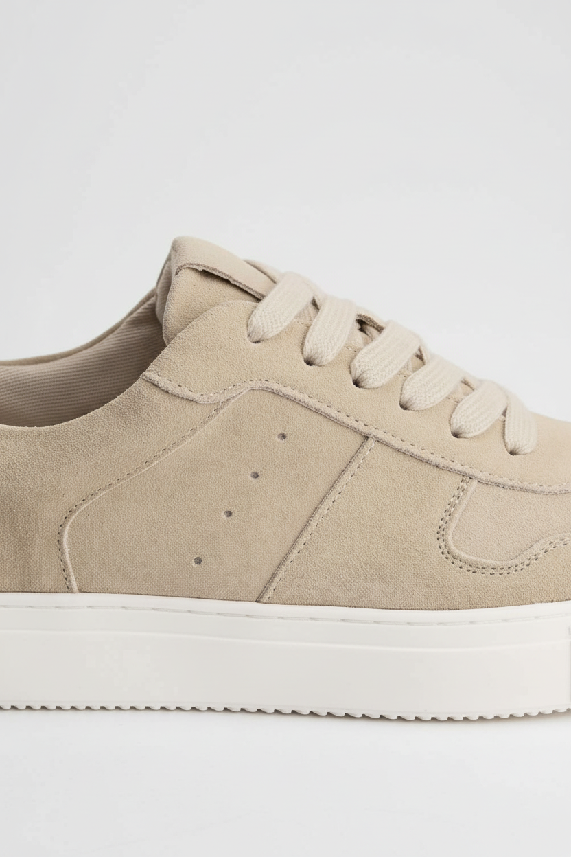 Sneaker suede zand