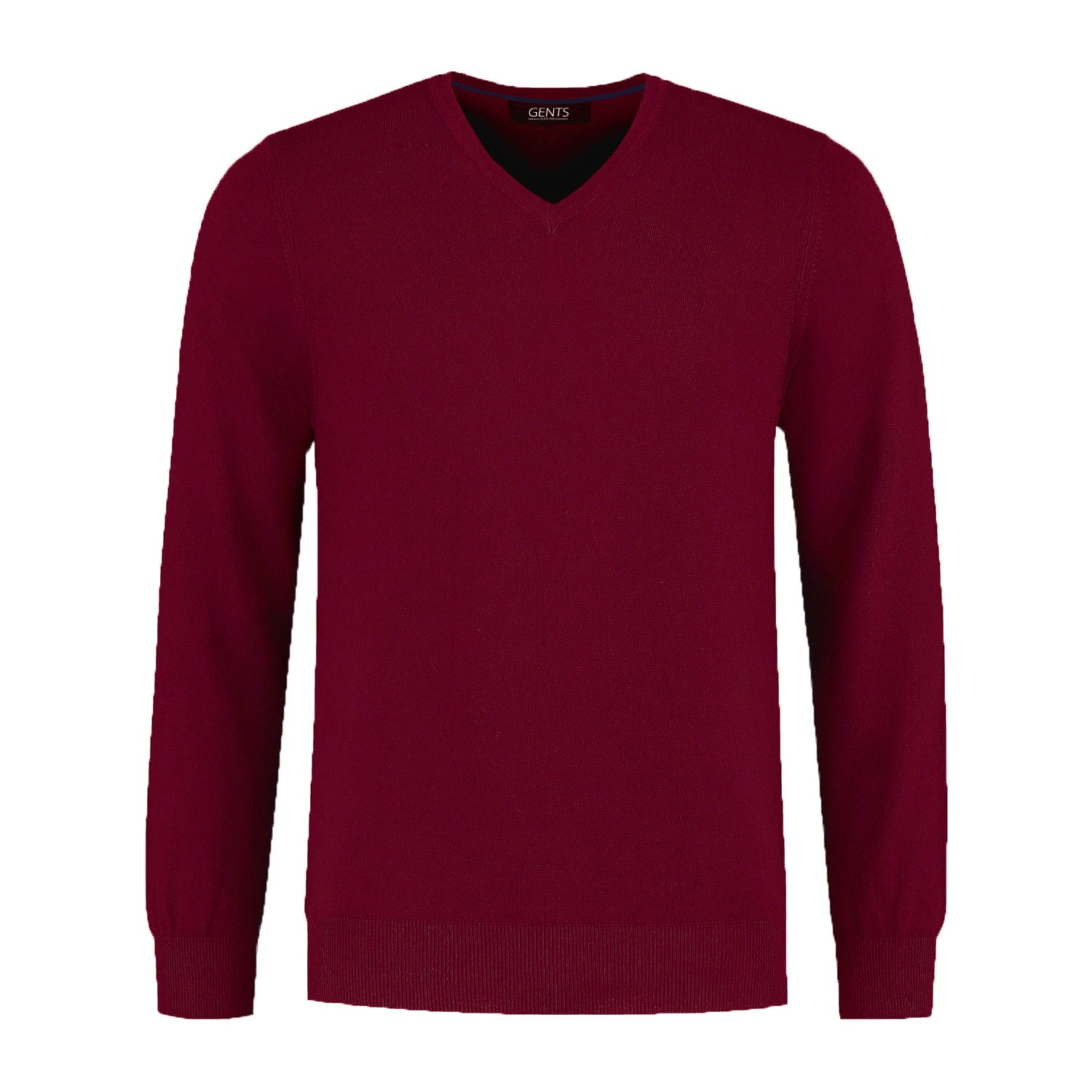 V - neck Bordeaux rood - Gents
