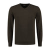 V - neck katoen donkergroen - Gents