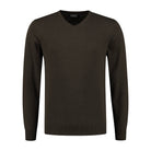 V - neck katoen donkergroen - Gents
