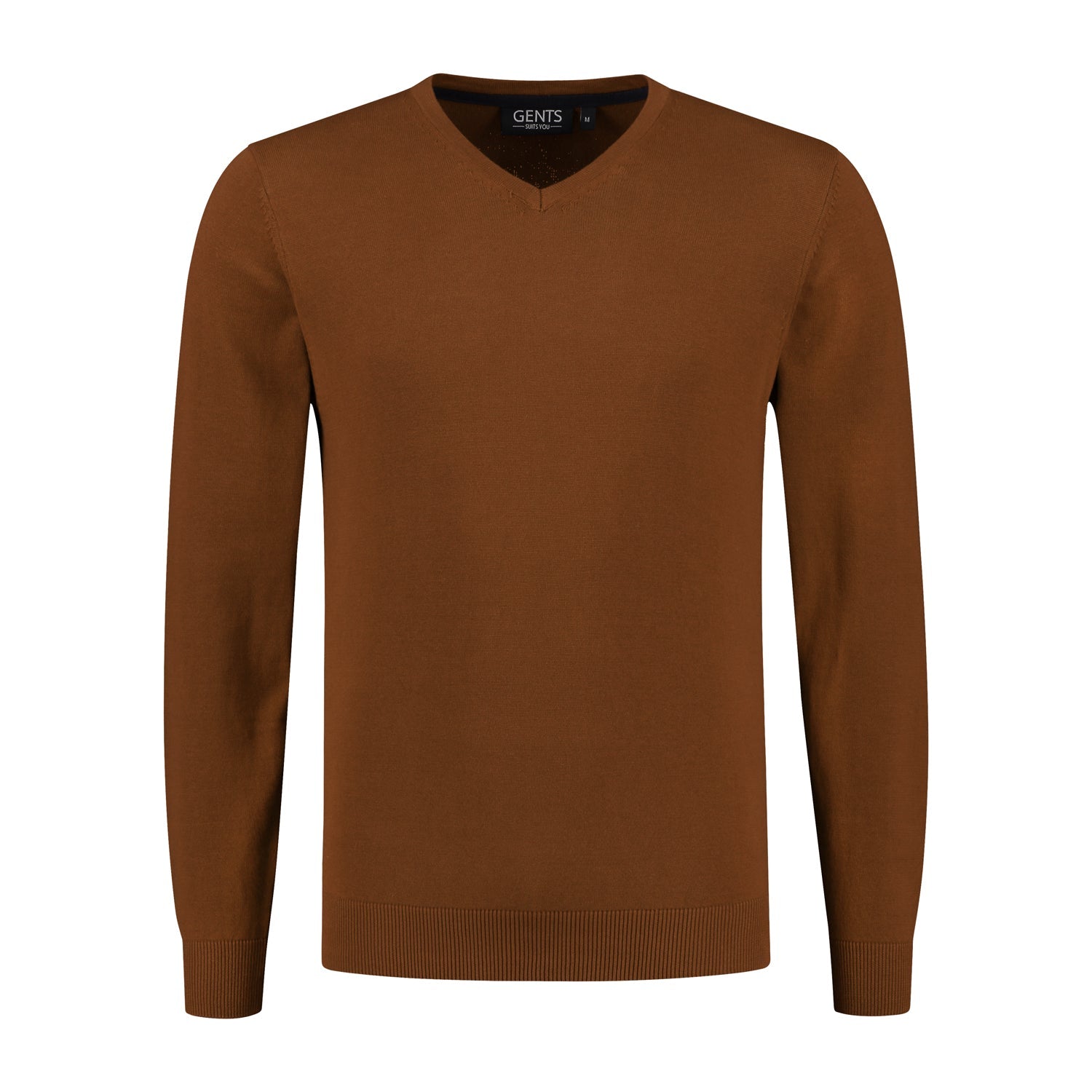 V - neck katoen oker - Gents