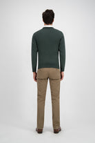 V - neck melange groen - Gents