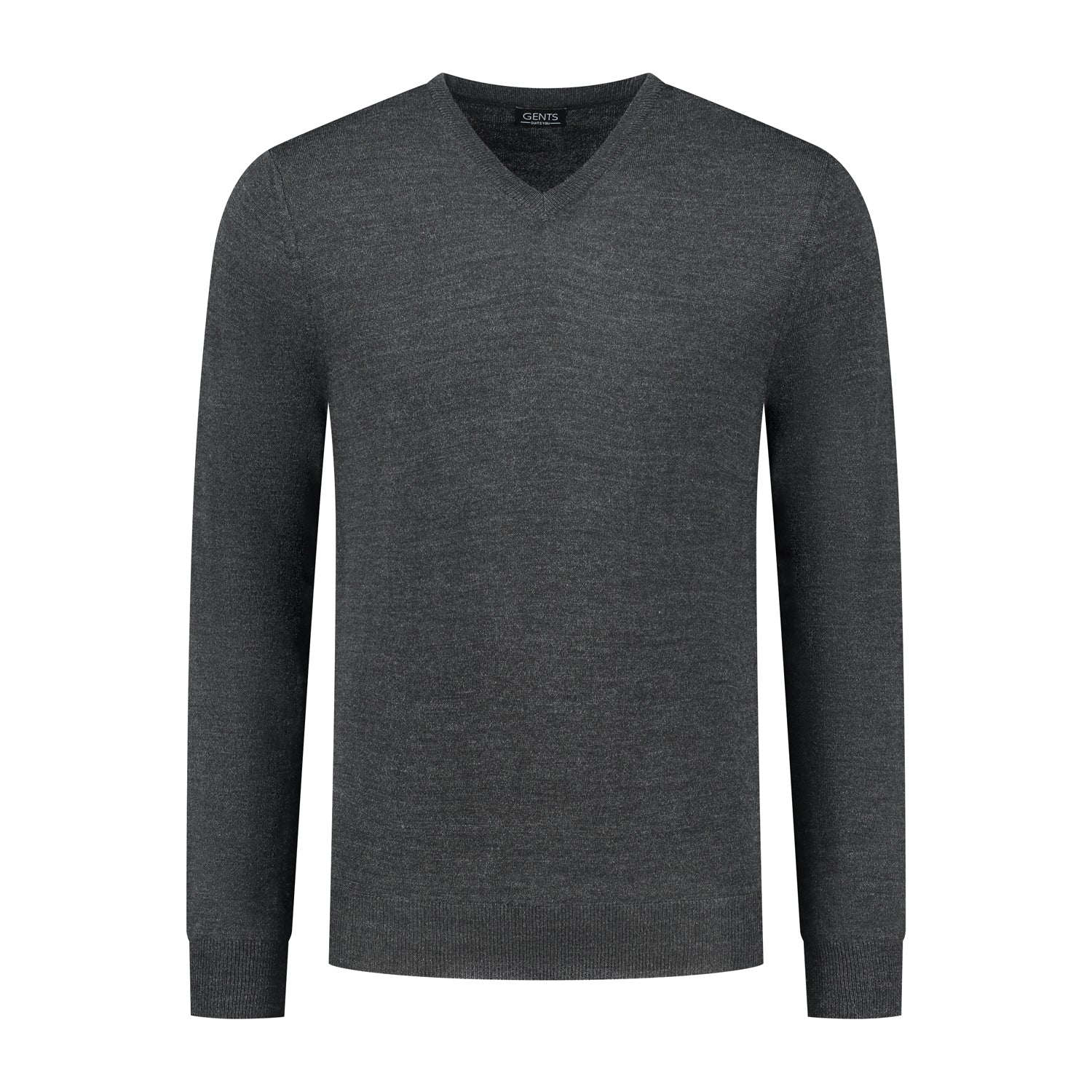 V - neck merinoblend antra - Gents