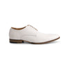Veterschoen leer structuur wit - Gents